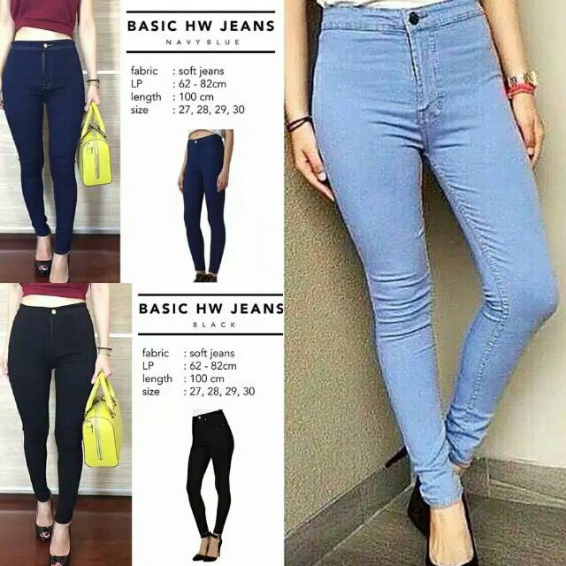 CELANA JEANS HIGH WAIST HW PUNNY POLOS MELODY ORIGINAL SIZE 27-30