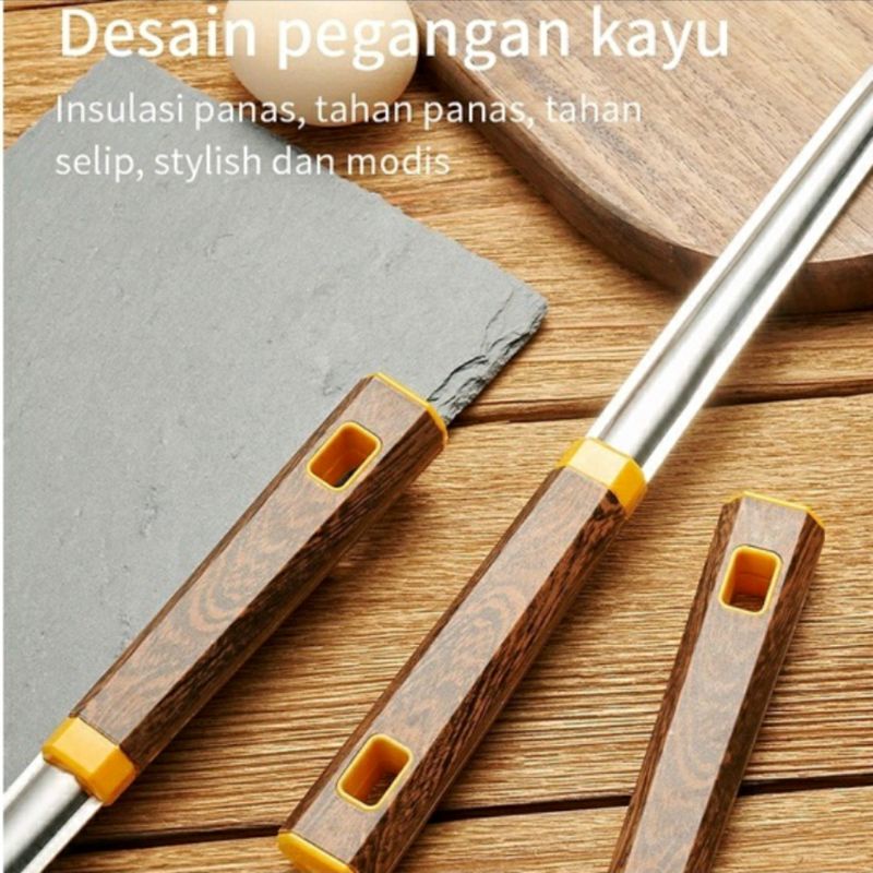 Alat Masak Spatula Set Stainless Tebal Kitchen Tools Utensil Dapur