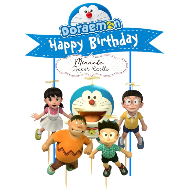 Doraemon Cake Topper