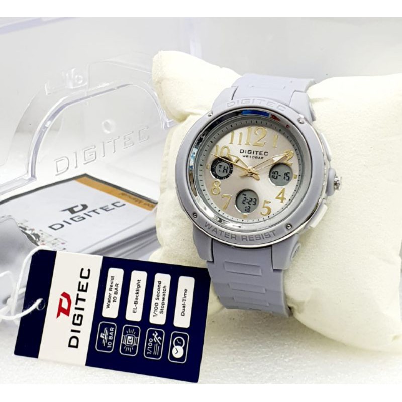 JAM TANGAN DIGITEC 3091 RUBBER DUALTIME ORIGINAL