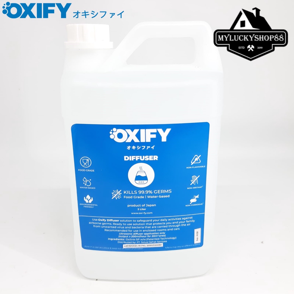 OXIFY Diffuser Water Based Sanitizer Disinfectant Airborne Japan 2L