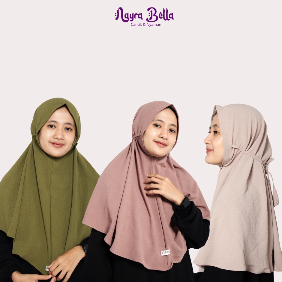 Jilbab Bergo Sultan M Crinkle air flow