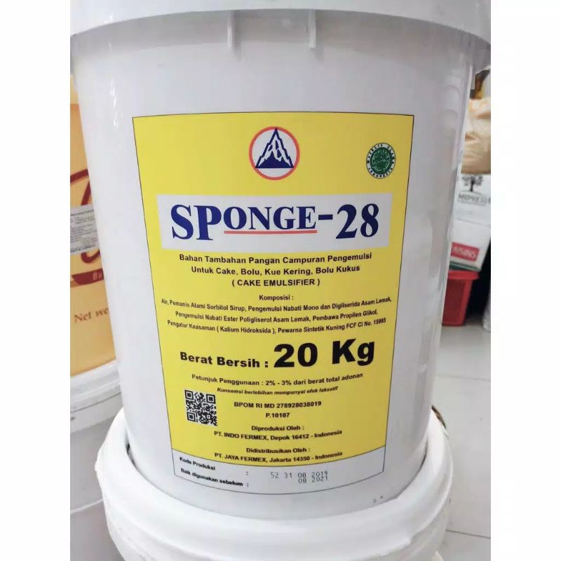 

Sponge-28 || Pelembut Kue Cake Emulsifier (SP)