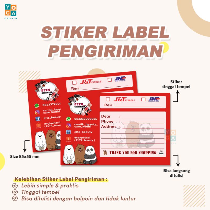 

STIKER LABEL PENGIRIMAN OLSHOP CUSTOM