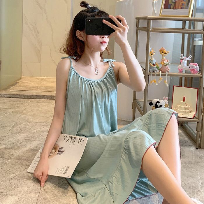 daster tanpa lengan wanita baju tidur dewasa long dress lingerie