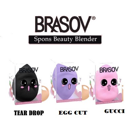 ✨SHASYA✨ BRASOV Beauty Blender | Sponge Blending | Egg | Tear Drop | Guci