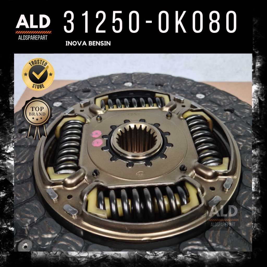 CLUTCH DISC KAMPAS KOPLING  INNOVA / REBORN BENSIN/ HILUX SINGLE (31250-0K080) GARANSI 1 BULAN