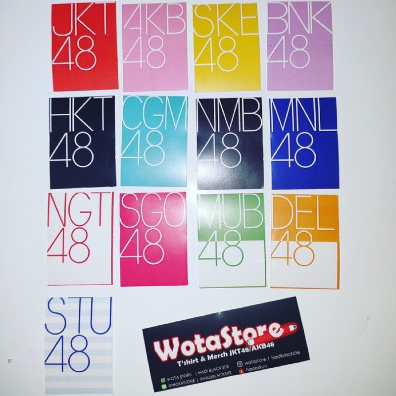 

Stiker 48 group JKT48 AKB48 MNL48 SKE HKT48 jpop