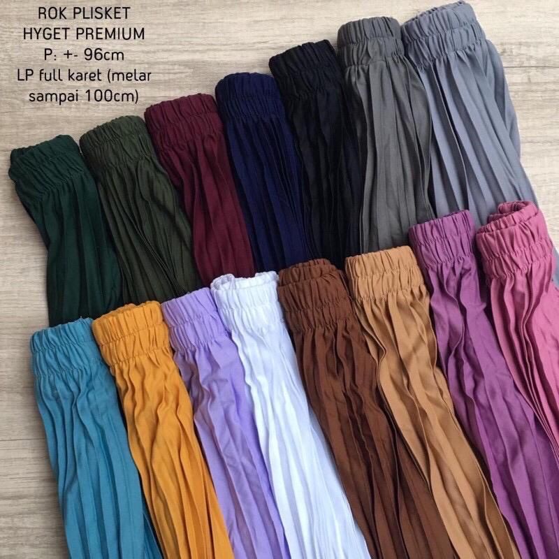 READY BANYAK WARNA ROK PLISKET PREMIUM - Rok Mayung Bahan Hyget PREMIUM Grade A / Shalch Trendy