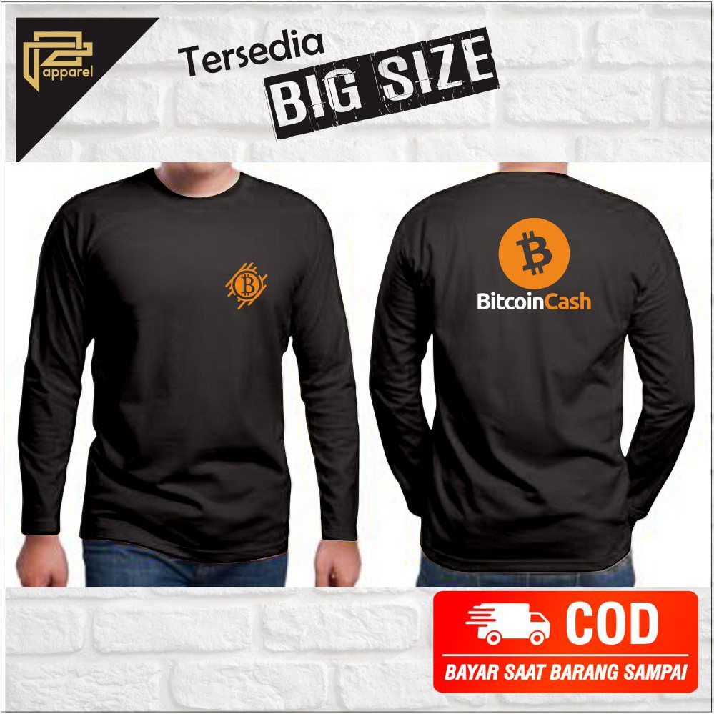 kaos bitcoin cash crypto trading trader lengan panjang
