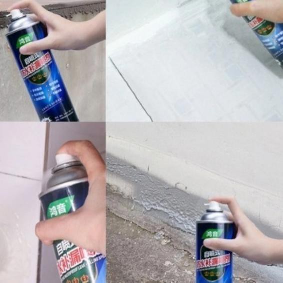 ➺ Lem semprot cair Anti Bocor tembok pipa atap rumah waterproof - Transfaran ✼
