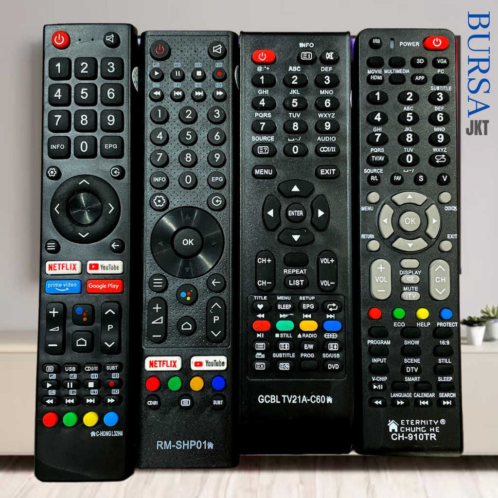 REMOTE CHANGHONG CHIQ SMART TV ANDROID11 DIGITAL NETFLIX YOUTUBE