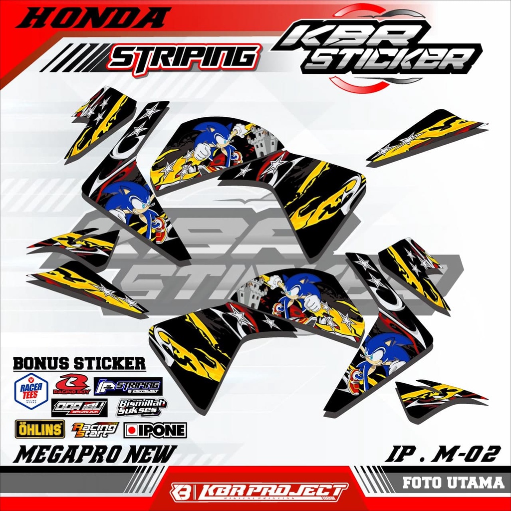 MEGAPRO NEW (COD) STICKER STRIPING MOTOR - MEGAPRO NEW.02