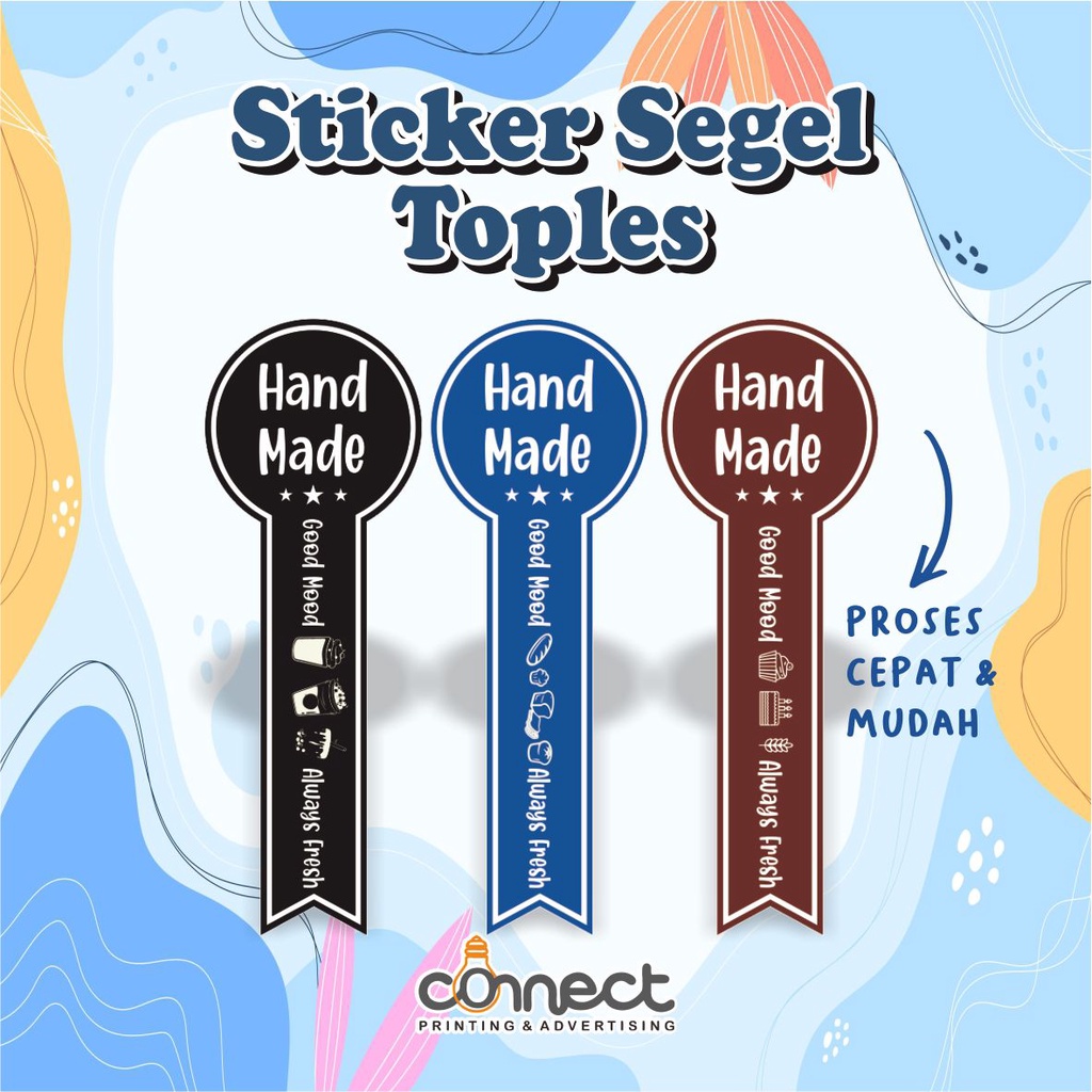 

Cetak Stiker Toples Cake | Toples Hampers | Stiker Box Kemasan