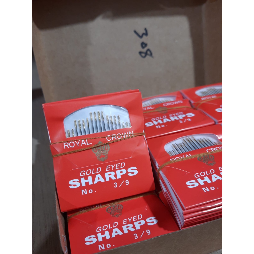 Jarum Jahit Tangan Asli Japan / Jarum Sharps ROYAL CROWN (Isi 20BJ)