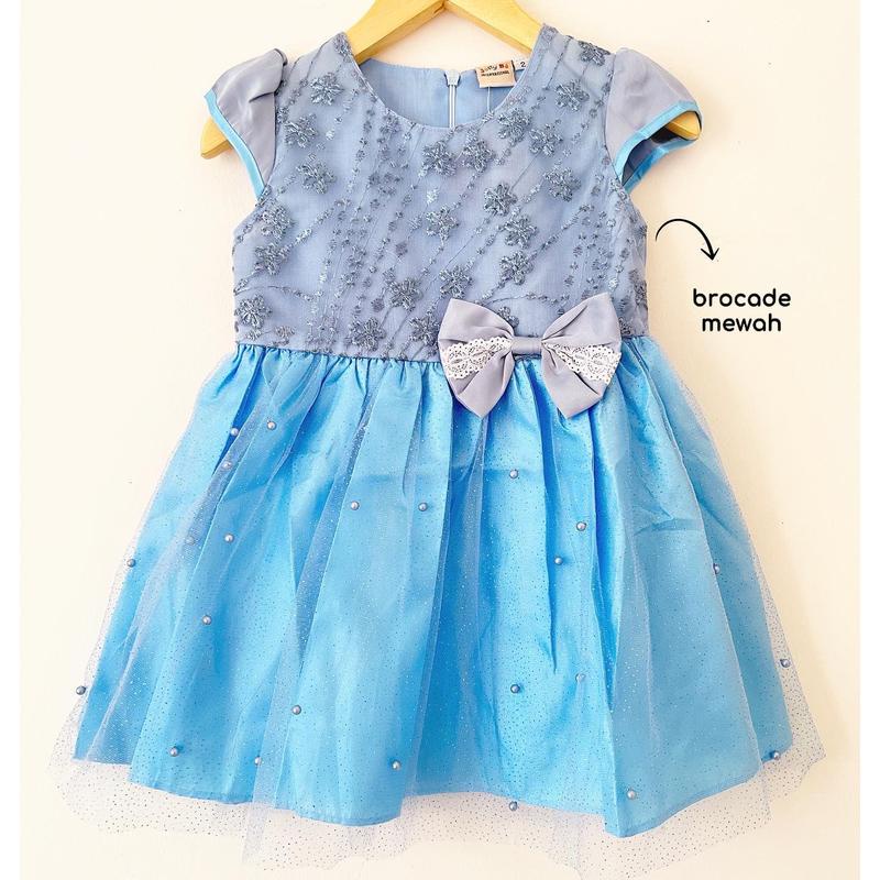 Dress Pesta Kondangan Ulang Tahun Mewah Lucu Bayi Anak Perempuan Cewek Terlaris Kode 18 Babeebabyshop