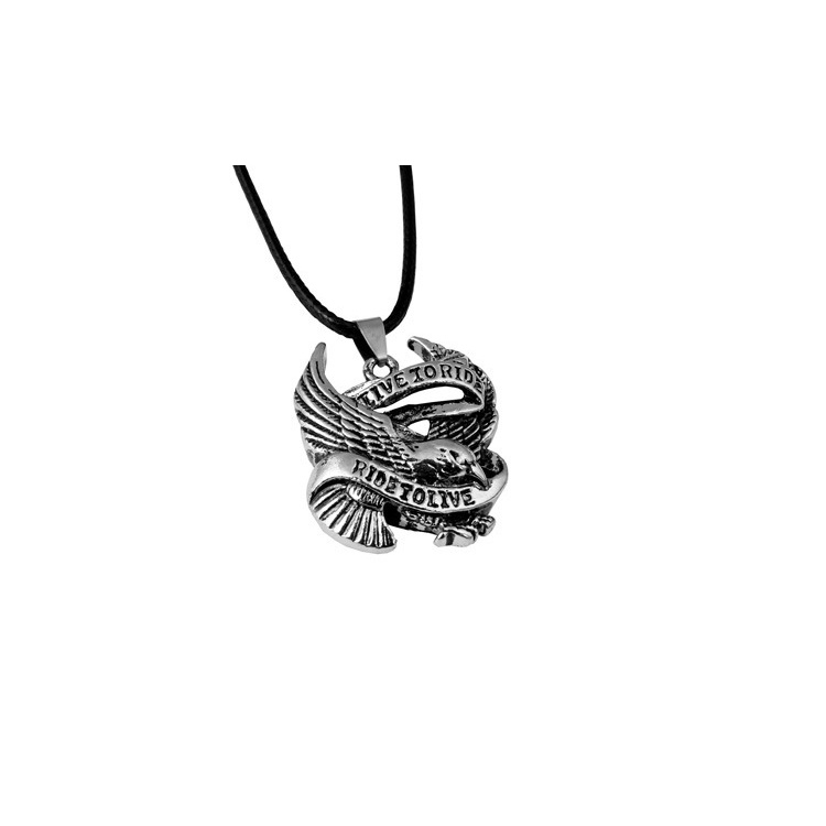 T84 Eagle kalung liontin Eropa dan Amerika pribadi vintage pendant punk rock trendi pria perhiasan l