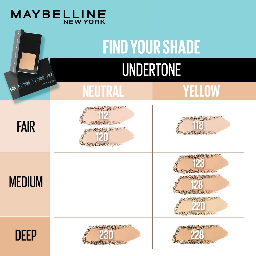 ❤ MEMEY ❤ MAYBELLINE Fit Me 24H Matte + Poreless Powder Foundation SPF 44