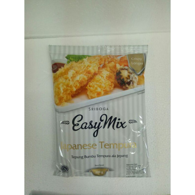 

Sriboga Easymix Japanese Tempura / Tepung Tempura 220gr