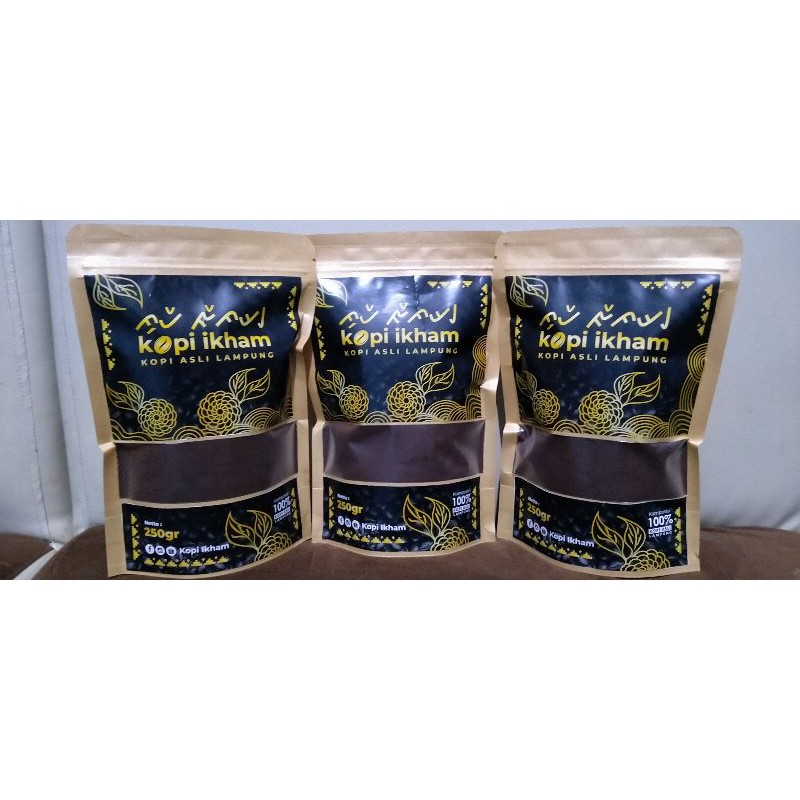 

Kopi ikham 250 gr, Kopi Asli Lampung tanpa campuran