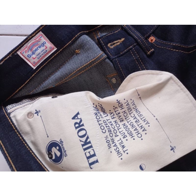 Celana denim selvedge superego