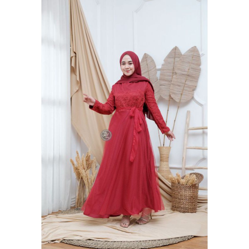 gaun pesta gaun syari kondangan dress bridesmaid