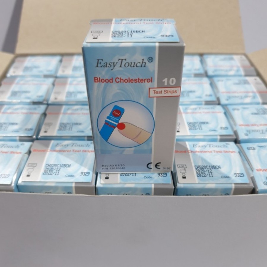 Strip Easy Touch Cholesterol Refill Colesterol Alat Cek Kolesterol Mengukur Kadar Lemak Darah