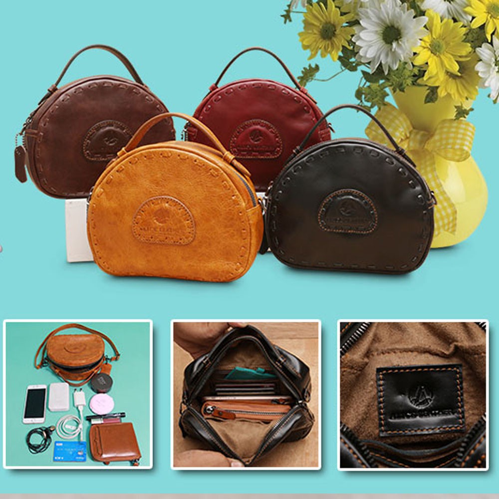 Rosetta Bag  ~  Fresh &amp; Stylish Tas Wanita Selempang Dg Desain Cantik &amp; Unik Bahan Kulit Asli AL04