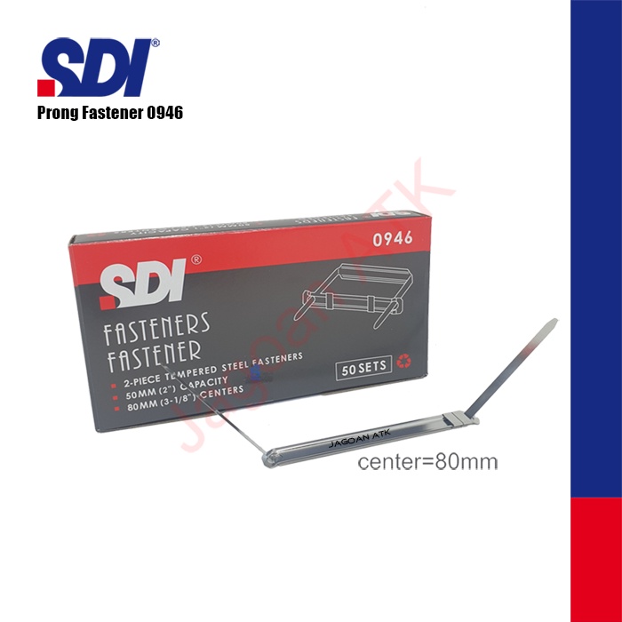 

Paper Fastener Stainless Steel / Acco Besi SDI 0946 | Isi 50 Pcs