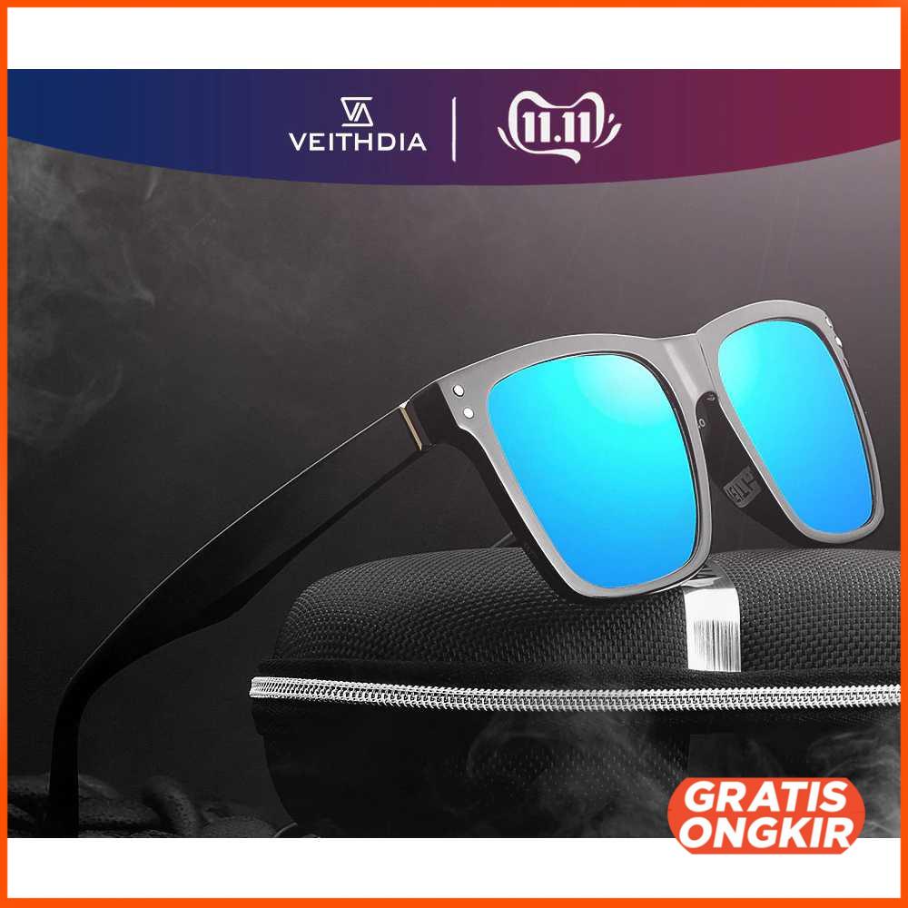 Veithdia Kacamata Classic UV Polarized Sunglasses 7018