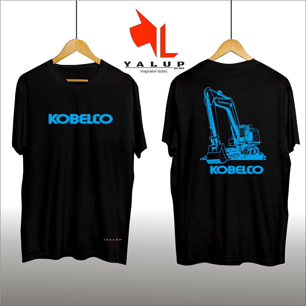 Kaos BAJU  excavator Kobelco kaos distro alat berat - YALUP ID