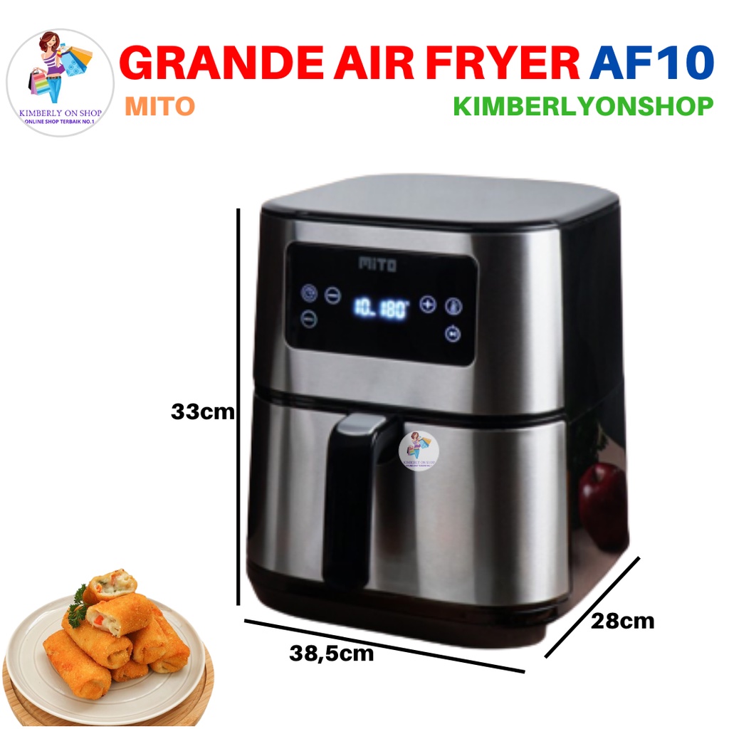 Grande Air Fryer DigiFry AF 10 Mesin Penggoreng Tanpa Minyak 6L Mito