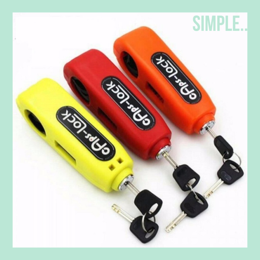Griplock capslock Grip Lock Kunci Gembok Pengaman Anti Maling Stang Motor Merk GBS LOCK