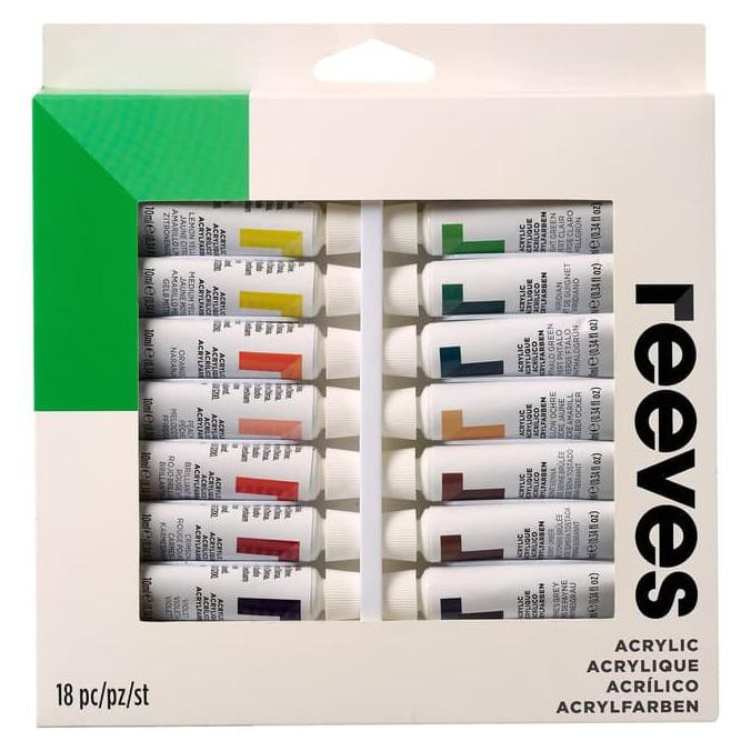 

{{BAYAR DI TEMPAT}} Reeves Acrylic Colour Set 18 TERJAMIN [Kode 1|Kode 2|Kode 3|Kode 4|Kode 5|Kode