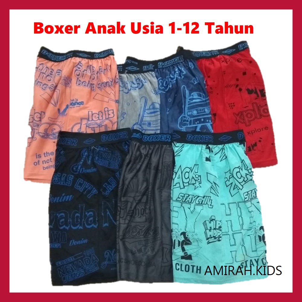  Celana  Boxer Anak  Laki  Laki  Perempuan Murah Usia 