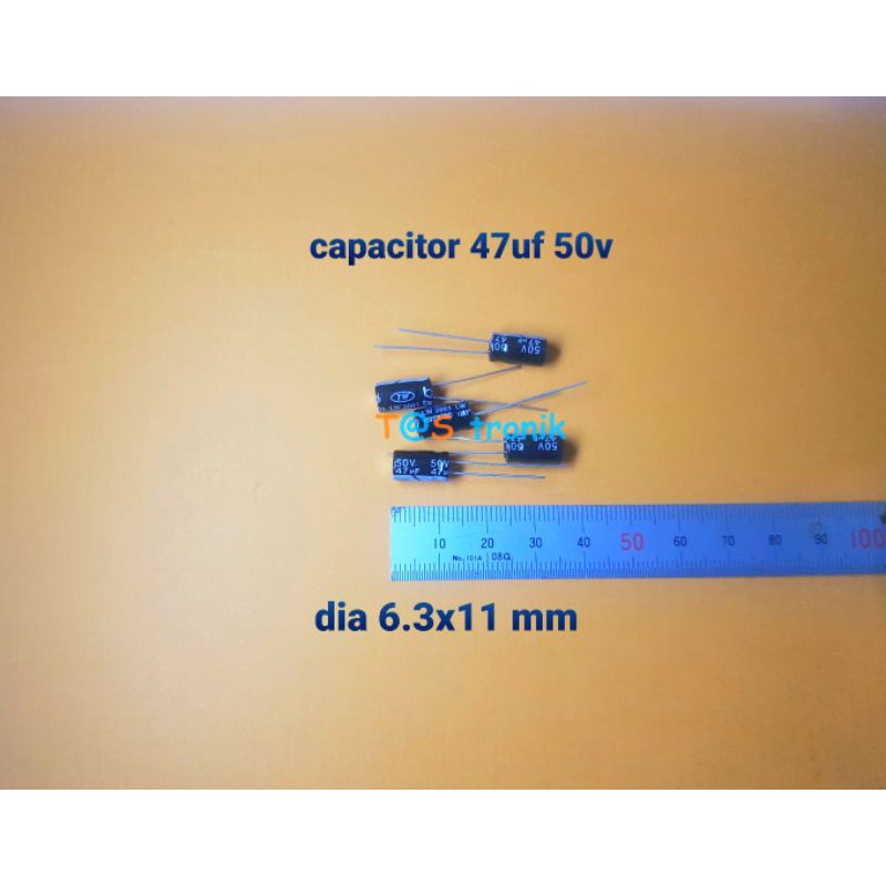 Capacitor 47uf 50v Kapasitor 47uf 50v Elco 47uf 47 uf
