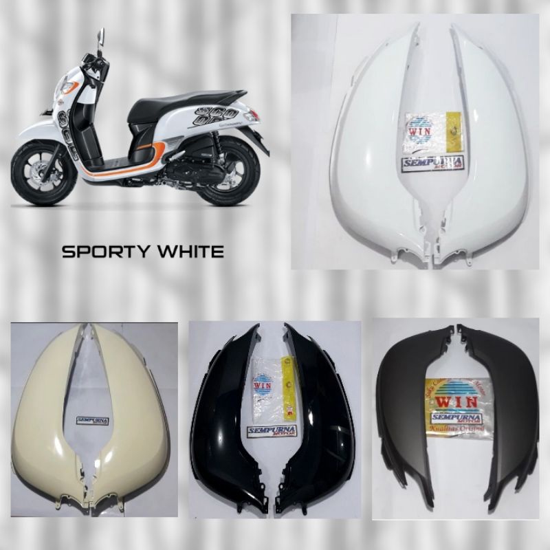 Cover Body Scoopy Fi ESP 2022 Set Kanan  kiri  Warna Hitam  