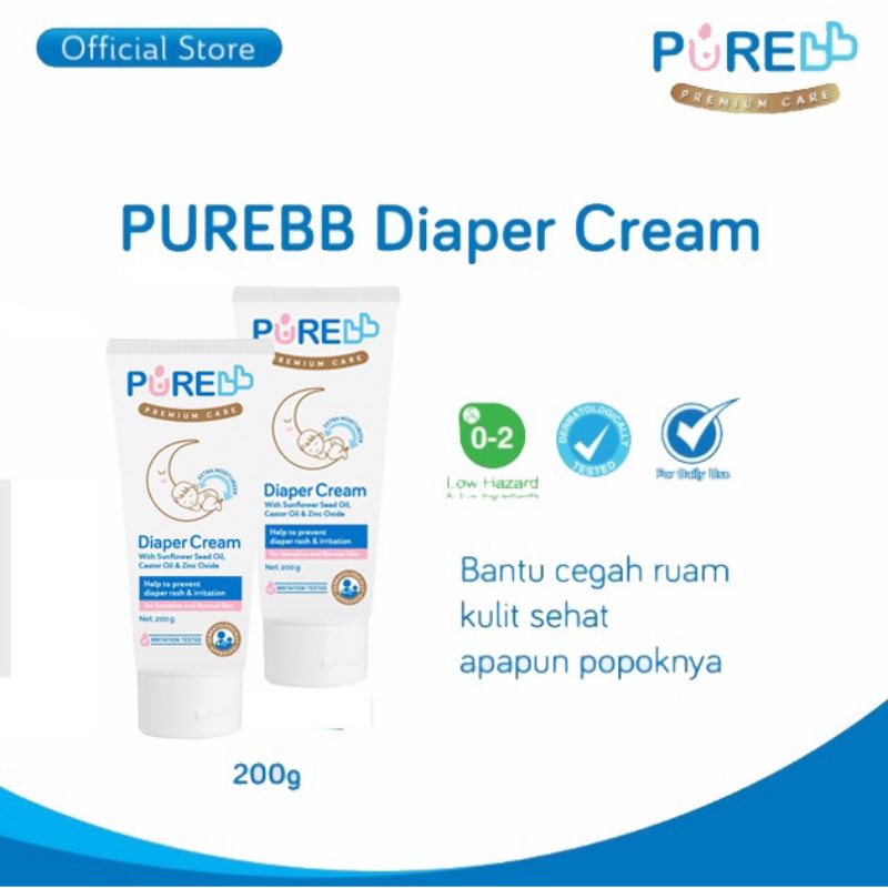 PURE BB Diaper Cream 100gr / 200gr