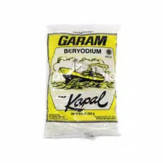 

Garam cap kapal beryodium 250 gr kecil