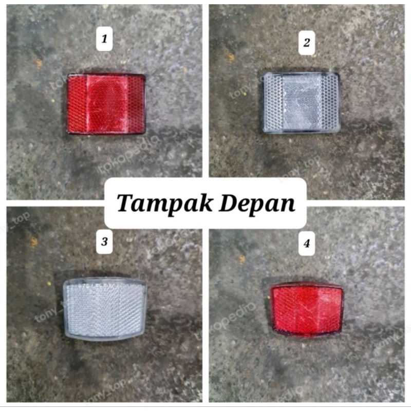 Reflektor Ban Ruji Bos Lampu Cahaya Sepeda Bmx Mini Lipat MTB Balap 2