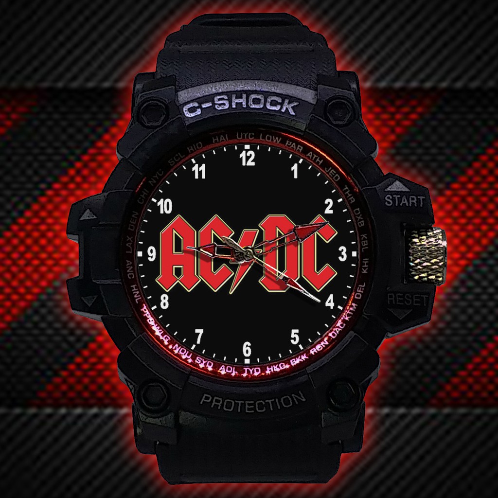 (ISTIMEWA BOSSQUE) JAM TANGAN ACDC LIST MERAH - EXCLUSIVE 5