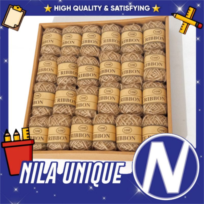 

TALI RAMI / JUTE RIBBON PANJANG 10M (HARGA SATUAN)