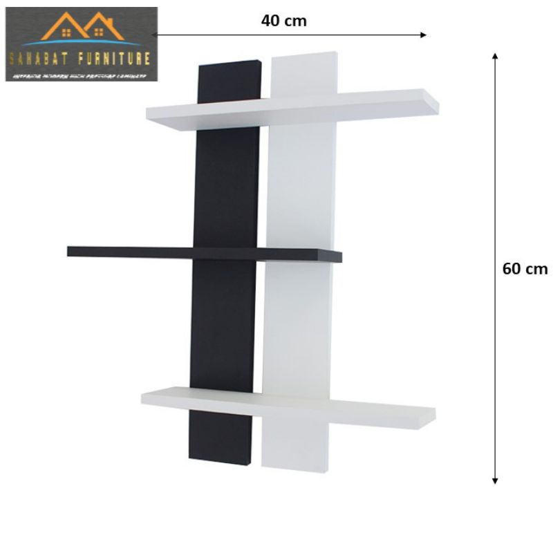 Rak dinding model vertikal dan horizontal