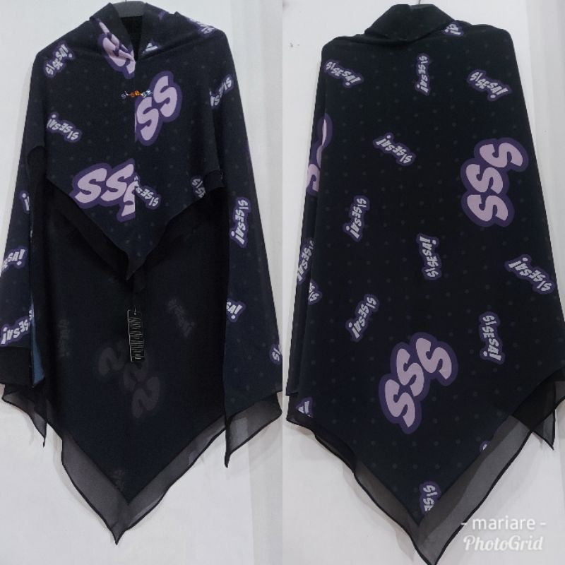 New Khimar Sisesa Pop Art Black