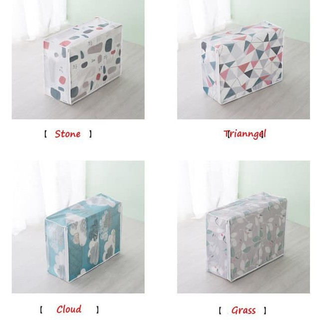 Tempat Penyimpanan Bed Cover Selimut Pakaian Storage Bag Serbaguna Waterproof - Tempat Penyimpanan Selimut Dan Pakaian Praktis Rapih Blanket And Clothes Storage Bag Bag Selimut