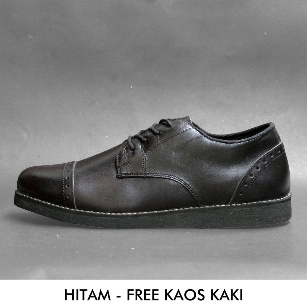 Vintage - Aloof Hope Sepatu Pantofel Kulit Asli Formal Kerja Casual Pria/Cowok - Original - Footwear