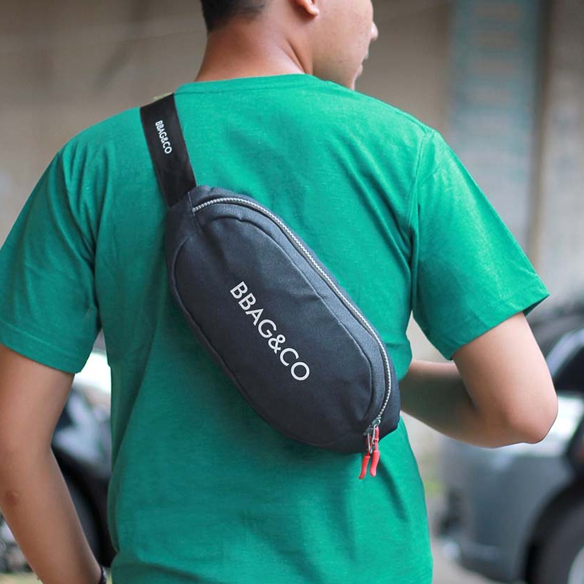 Tas Pinggang Waistbag Pria Premium Tas Wasbag Wesbag Wisbag Pingang Selempang Salempang Kecil Pria