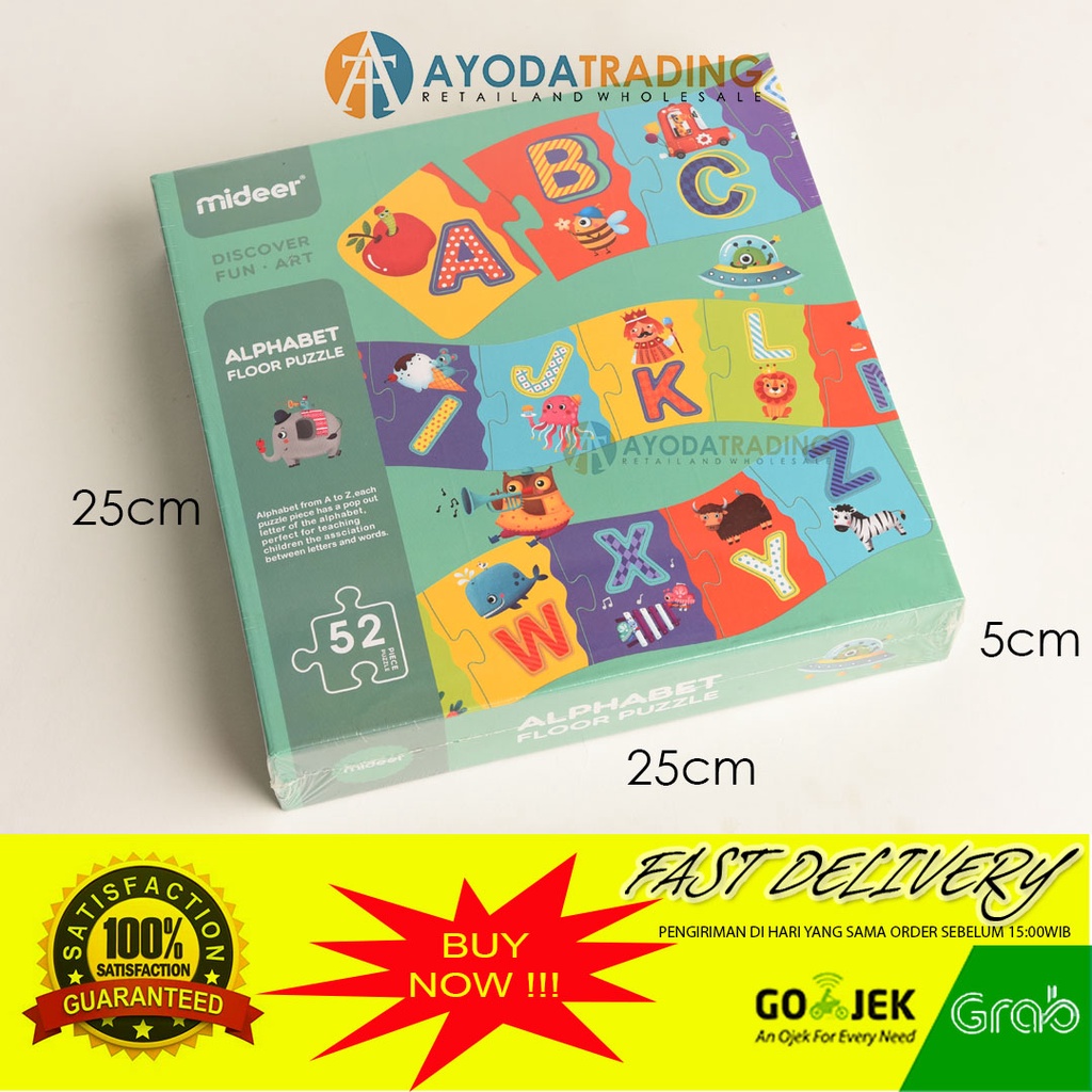 Mideer Alphabet Floor Puzzle Hadiah Kado