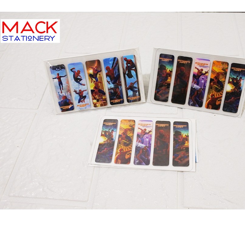 

Stick Note Plastik Hologram / Pembatas Buku / Spiderman