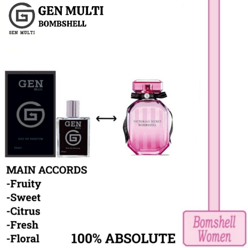 GEN - Parfum Gen Multi Bombshell 30ml Platinum / Parfum V Bombshell Women 30ml